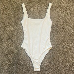 White butterluxe body suit
